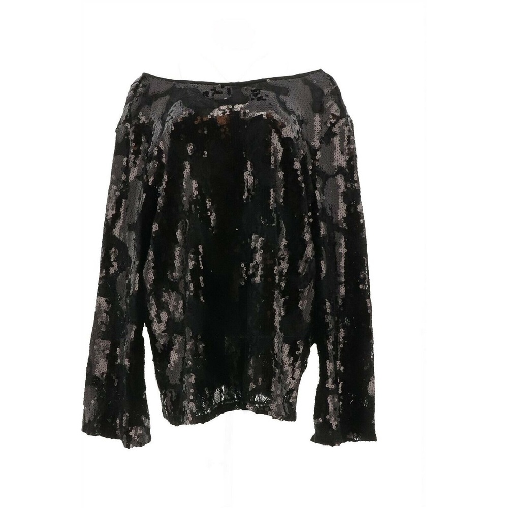 LaBellum Hillary Scott Sequin Bell-Slv Top XL